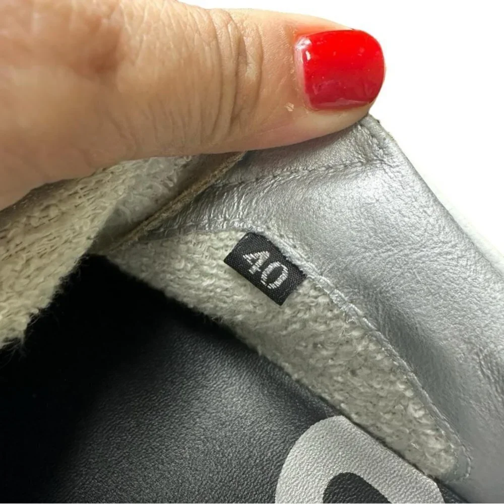 P448 Women's Sneakers You Can Surf Later Low Top White Leather Metallic 9-9.5/40